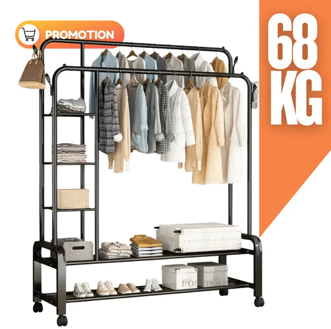 علاقة الملابس الحجم الكبير المتعدد الوظائف